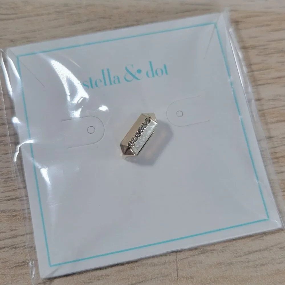 Stella & Dot Recognition Charm Gold Tone Keep Collective Jewelry Rebel NEW